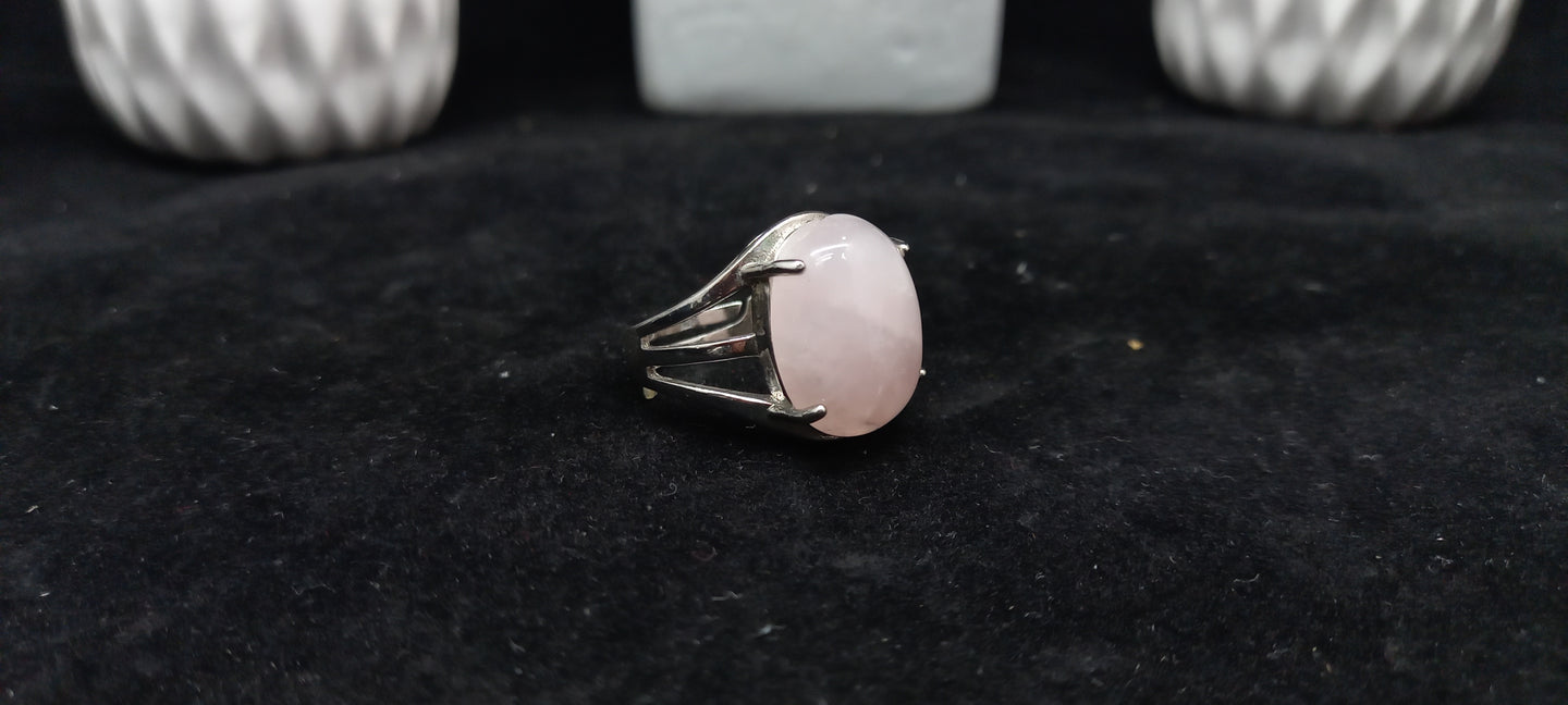 Adjustable Gemstone And Quartz Rings, Opal,White Quartz, Rose Quartz, Lapiz Lazuli, Goldstone, Blue Goldstone, Amethyst, Lava Stone