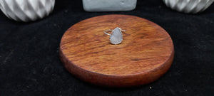Adjustable Gemstone And Quartz Rings, Raw Amethyst