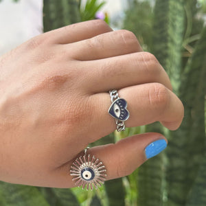 Evil Eye Adjustable Rings
