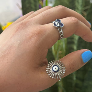 Evil Eye Adjustable Rings