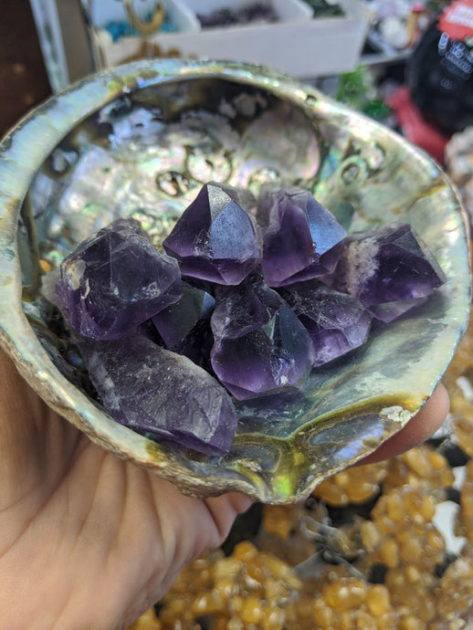 Amethyst Points Large Natural Amethyst Point Crystals for Crown Chakra Crystals for Third Eye Chakra Crystals for Addiction