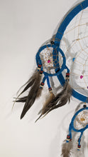Load image into Gallery viewer, Dream Catcher Whit Gemstones Incrustation Home Decor/ Boho Decor/ Bedroom Decor/ Nursery Decor