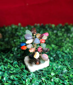 Gemstone tree - Mix stones tree - raw mix stones cluster - chakra tree - crystal tree - mix stones crystal tree - mix stone