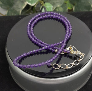 Natural Amethyst Beaded Necklace