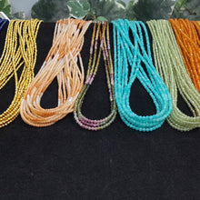Load image into Gallery viewer, Natural Faceted Beads Necklace,  Pyrite, Lapis Lazuli, Amazonite, Peridot, Citrine, Moonstone, Carnelian, Tourmaline,