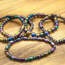 Load image into Gallery viewer, Rainbow Titanium Hematite Bracelet, Lucky, Charm, Protection Bracelet, positive energy Attraction